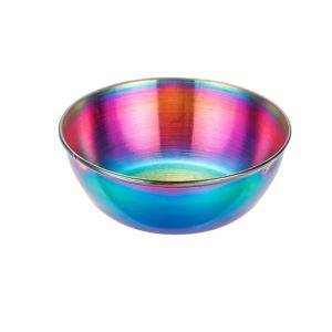 HCHC MALL 2pcs Thickened Dip Sauce Dish Stainless Steel Deepened Seasoning Dish Kitchen Organizer Creative Snack Dish Hot Pot