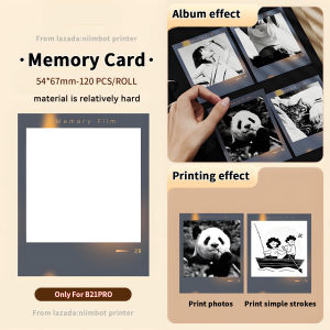 【Image Stickers】Only for niimbot B21pro Photo Printing Paper Image Photo Paper Self Printing Small Card Handheld Account Convenience Stickers Waterproof Sketches Handwritten Card Stickers Cardboard Adhesive Stickers Label Paper