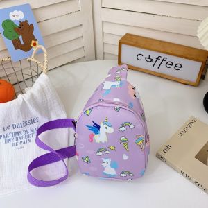 Kids Bags Unicorn Dinosaur Pattern Cute Crossbody Chest Bag Sling Bag Casual Shoulder Travel Sling School Bag