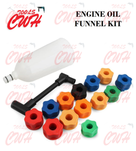 15PCS CAR VEHICLE AUTOMOTIVE ENGINE OIL TOP UP FUNNEL FILLING TOPPING KIT TAMBAH MINYAK HITAM ENJIN CWH TOOLS SDN BHD CWH GROUP CWH TOOLS TRADING