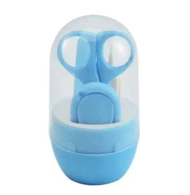 4pcs Baby Nail Care Kits * Newborn Baby Nail Trimmer Clipper Scissors Care Set * With Cute Storage Box