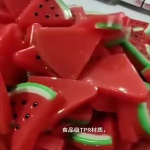 [SG Seller]Soft Squeeze Squishy Toy Realistic Watermelon Cheese Shape Stress Relief Fidget Toy Kids Party Gift