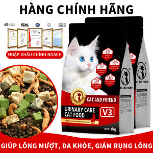[Túi 5kg] Hạt Cho Mèo cat and friend 2 Pet V1 V2 V3 Đạm Cao Giúp Tăng Cân Nhanh Hỗ Trợ Tiêu Hoá
