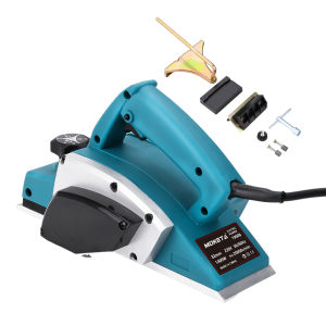 MOKETA Electric Planer 1400W Mesin Ketam Serut Kayu 20000 RPM Mesin Planer Serut Kayu Ketam Pasah Mesin Sugu