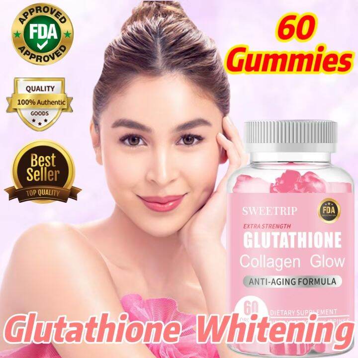 SWEETRIP Glutathione with Collagen Gummy Whitening Gummies Anti-Aging ...