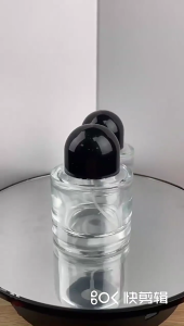 30ml Glass Perfumes Bottle Portable Travel Refillable Empty Container for Essential OilsCosmetic Perfumes Storage