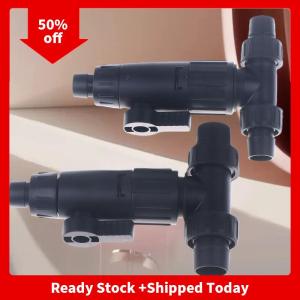 🔥🔥🔥pheebss Aquarium Accessories 12 16mm Double Tap Quick Release Connector Fish Tank Hose Pipe 3-Way Valve Aquarium Filter Connector