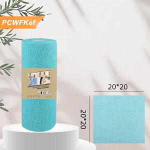 【PCWFKef】 1 cuộn 20 chiếc khăn lau sợi nhỏ Khăn lau không xơ có thể tái sử dụng cho nhà bếp khăn bếp siêu thấm khô nhanh