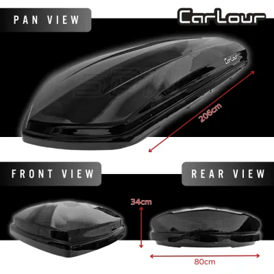 Universal Roof Box Roofbox CARLOUR 360L/380L/390L/420L/450L/480L/560L/600L/Litre Roof Luggage Carrier Car Top Cargo Box Storage Box Waterproof Boxes Outing Outdoor Storage