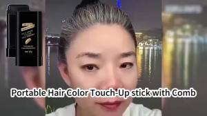 2Pack Safe and Convenient Comb Hair Dye Portable Hair Dye Comb For Gray Hair Coverage Waterproof and Sweat-Proof 2 in 1 Instant Dye for Women & Men (BLACK)