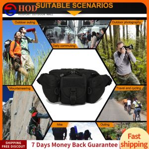 【Outdoor】 Multipurpose Utility Pouch Nylon Waist Pack for Camping Hiking Traveling Running