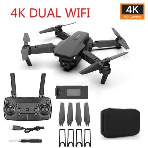 A13 Brushless Drone with Carema E88 Foldable Drone 4K HD Dual Camera Real-time Video Automatic Return Automatic Obstacle Avoidance Remote Control Quadcopter
