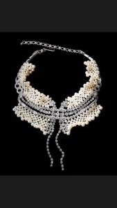 Timeless Wonder Crystal Zircon Braided Glass Pearl Statement Necklace Women Designer Jewelry Rare Top Statement Gift Classy 7614