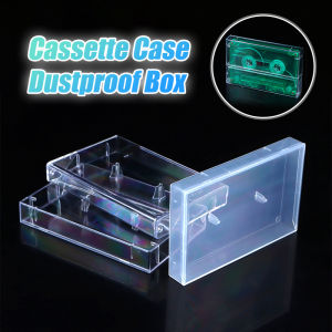 YAFEN 1Pc Cassette Tape Transparent Storage Box Audio Magnetic Recording Blank Tape Case Dustproof Box
