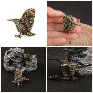 Handcrafted Vintage Birds Keychain Antique Brass Keyring Sturdy Ornament For Keys Bags Car Decors Unique Gift
