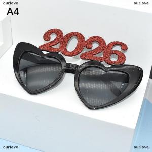 [COD] ourlove แว่นตาจำนวน2026 2026มีความสุขปีใหม่แว่นตากันแดดเพชรแวววาวอุปกรณ์คอสเพลย์คริสต์มาสของตกแต่งงานปาร์ตี้แว่นตาตลก