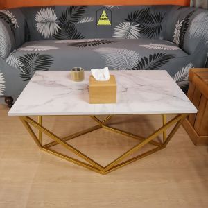 RumahLiyya Meja Minimalis Ruang Tamu Kaki Besi - Lory Table