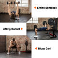 OneTwoFit Weightlifting Bench Dumbbell Stool Home Exercise Training Fitness Bench with Dumbbell Rack OT070. 
