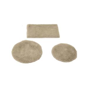 พรมจิ๋วห้องเด็กเล่น3ชิ้นสำหรับอุปกรณ์ตกแต่งบ้านตุ๊กตางานฝีมือสร้างสรรค์พรมขนนุ่มแบบซักได้