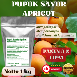 Pupuk Booster Apricot Pelebat Organik Cepat Berbuah Lebat Besar Anti Rontok Pembesar Apricot