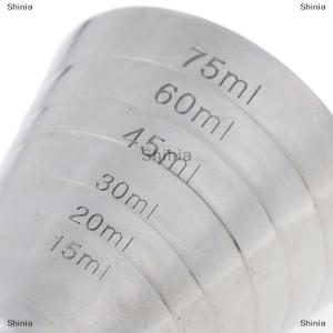 [COD] Shinia 75ml โลหะวัดถ้วยเครื่องดื่มเครื่องมือยิงออนซ์ jigger บาร์ผสมเครื่องดื่มค็อกเทลบีกเกอร์