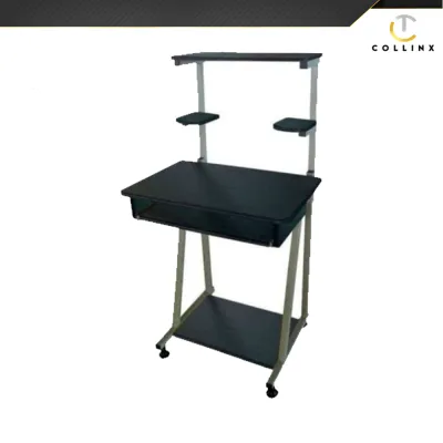 Work Station Computer Table ACT | With Printer Stand and Sliding Drawer | Easy Setup For PC Desktop Laptop Printer | For Gaming Streaming Online Class Office Home PC | Collinx Computer