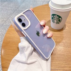 เคสโทรศัพท์ใสสำหรับ iPhone 13 Pro Max Mini 12 11 Pro Max เคสป้องกันกล้องกันกระแทกกันตก