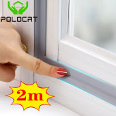 Polocat 2M Self Adhesive Window Door Sealing Strip Soundproof Acoustic Foam Tape Weather Peeling Gap Filler Window Hardware#2