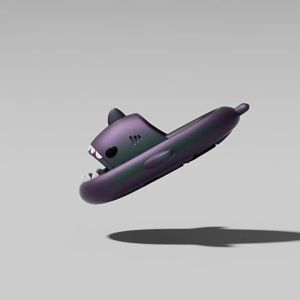 [Free Shipping] Metallic Shark Slippers For Men Summer Thick-Soled Home EVA Slippers For Women Cartoon Non-Slip Breathable Sandals For Couples Suitable For Outdoor Wear
