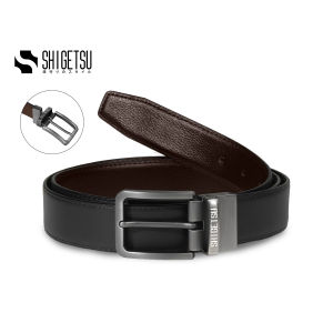 Shigetsu TENRI Reversible Leather Belt for Men original buckle belt adjustable office wear gift for men
