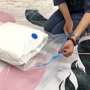 10PCS Reusable Vacuum Bag Reusable Storage Compressed Bag- Compressed Resealable Waterproof Airtight Travel Home Storage Bag Clothes Storage Organiser