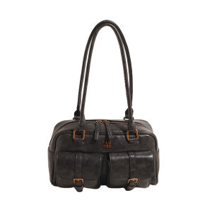 IELGY Retro Handbag Shoulder High-End Texture Casual Underarm Pillow Bag