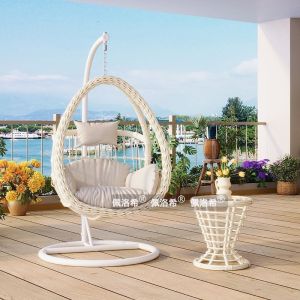 Outdoor Hanging Basket Rattan Chair Indoor Balcony Home Swing Rocking Chair Double Outdoor Courtyard Hammock Hanging Chair Lazy Hammock