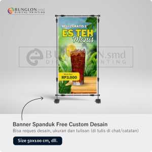 Print Cetak Spanduk Banner Es Teh Manis Free Desain