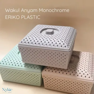 Wakul Anyam Monochrome ERIKO PLASTIC | WAKUL ANYAM 200 / Keranjang Anyam Slametan Hajatan Selametan Hampers box Plastik