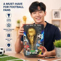ชุดจำลองถ้วยรางวัลฟุตบอลโลก FIFA 2026 พร้อมพวงกุญแจลูกฟุตบอล ของสะสม ของขวัญสำหรับแฟนฟุตบอล. 