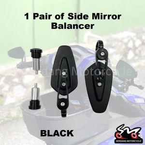 Universal Side Mirror Balancer Handlebar End Bar Motorcycle Pemegang Tangan Motosikal