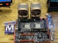 SET 2CPU DUAL CPU MBเมนบอร์ด X79Dual พร้อม CPU Intel Xeon E5-2690V2 X2 20C/40T  Ram ECC16-128G M.2 NVMe SSD 256-1TB เเถม cpu cooler. 