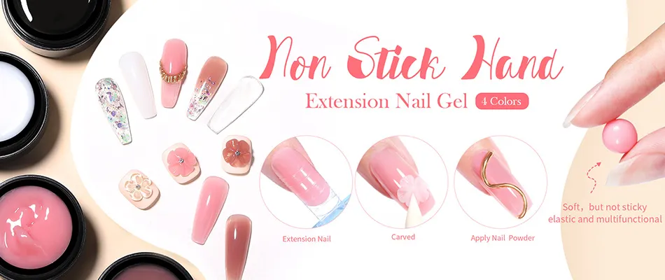 BORN PRETTY New upgraded 15ml Non Stick Hand Extension Gel Nail UV