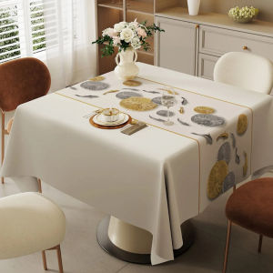 ผ้าปูโต๊ะกันน้ำและกันน้ำมัน สำหรับโต๊ะรับประทานอาหารและโต๊ะในคาเฟ่