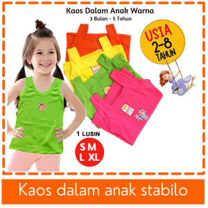 6 PCS Kaos Dalam Anak Perempuan Tanktop Anak Cewek Singlet Baju Dalam Perempuan