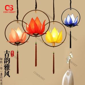 Đèn Lồng Hoa Sen Hiện Đại Phối Màu Tinh Tế Trang Trí Không Gian