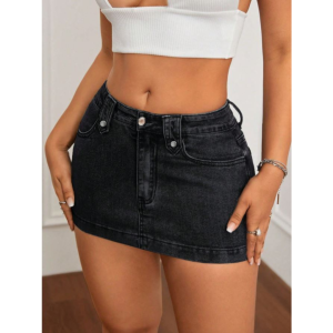 NEW ARRIVAL 2026 DENIM SKORT WITH FRONT BUTTON PALDA SHORT DESIGN #7510