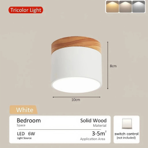 Lampu Langit-Langit estetik Macaron Lampu Langit-Langit Minimalis LED 3 warna penyesuaian Lamp Samping Tempat Tidur Kamar Tidur Koridor Ruang Tamu Bar Light