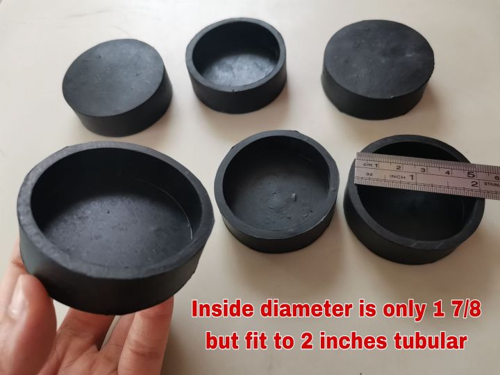 2 inches (50mm) END CAP HEAVY DUTY Rubber Footings | Lazada PH