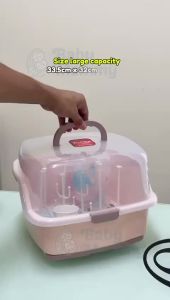ReadyStock Portable Baby Bottle Dryer Rack With Cover Tree Shape Cleaning Drying Rack Shelf Feeding Holder Tools