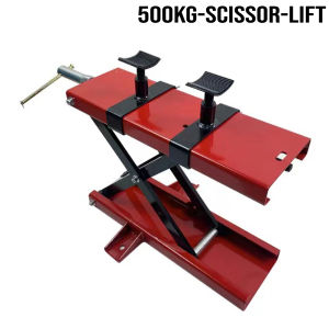 500KG Motorcycle Scissor Lift Jack Bike Repair Stand Work Bench Workshop Lifting Crane Alat Motorsikal Bengkel Jek Motor