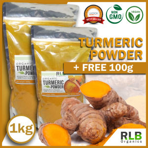 1 Kilogram Organic Turmeric Powder + FREE 100 grams - All Natural Turmeric Curcumin (Luyang Dilaw) Powder