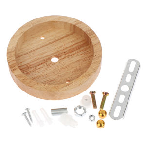 LEI 10 12cm Wood Lamp Base Modern Ceiling Plate Wooden Ceiling Holder Pendant Lamp Fitting Chandelier Base DIY Lighting Accessories
