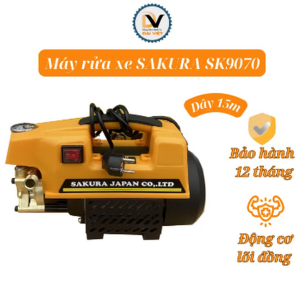 Máy rửa xe mini Sakura - Máy rửa xe gia đình - Máy rửa xe áp lực cao SK9070